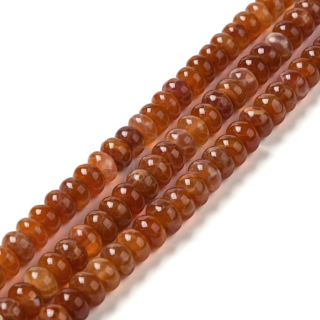 Natural Fire Crackle Agate Beads Strands G-G0004-A01-B-1