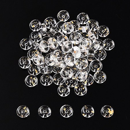 Electroplate Transparent Colours Rainbow with Glitter Powder Glass Seed Beads SEED-T007-04B-1