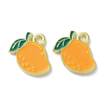 Fruit Alloy Enamel Charms PALLOY-S058-01LG-29-1