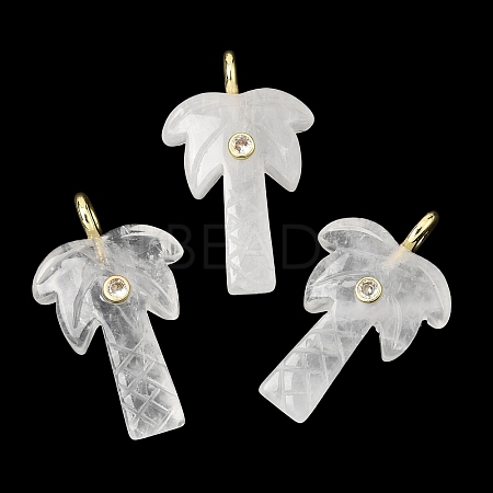 Natural Quartz Crystal Carved Pendants X-G-C282-04A-1