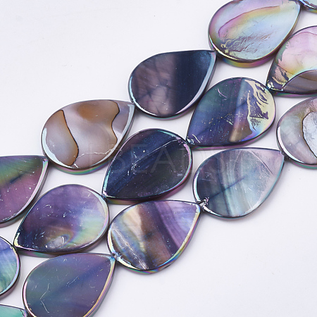AB Color Freshwater Shell Beads Strands SHEL-S274-38A-1