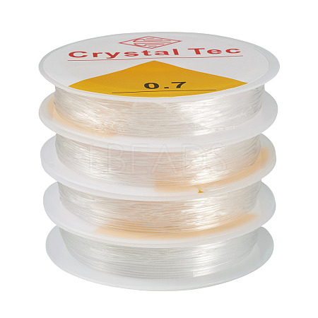4 Rolls Round Crystal Elastic Stretch Thread EW-TA0001-09C-1