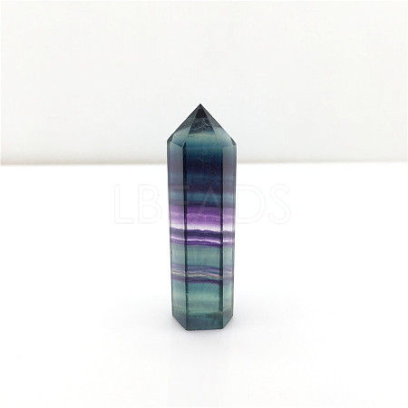 Point Tower Natural Fluorite Home Display Decoration PW23030654613-1