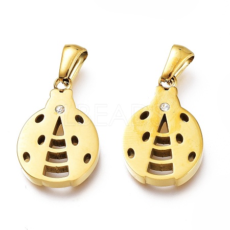 Ion Plating(IP) 304 Stainless Steel Pendants STAS-A047-06G-1