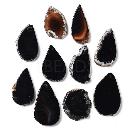 Dyed Mixed Shape Natural Agate Gemstone Big Pendants G-R300-11-1