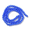 Opaque Solid Color Imitation Jade Glass Beads Strands GLAA-F029-P4mm-11-2