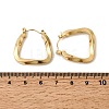 Ion Plating(IP) 304 Stainless Steel Trapezoid Hoop Earrings for Women EJEW-P202-05G-3