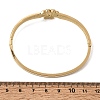304 Stainless Steel Crystal Rhinestone Hinged Cuff Bangles for Women SA-CBA61B8-07G-5