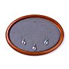 Oval Wood Pesentation Jewelry Display Tray ODIS-P008-21A-4