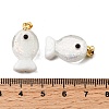 Handmade Dichroic Foil Lampwork Pendants X1-DICH-G001-01G-01-3