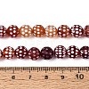 Tibetan Style Natural Agate dZi Beads Strands G-T144-36A-02-4