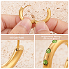   3Pairs 3 Colors Real 18K Gold Plated 304 Stainless Steel Huggie Hoop Earrings with Cubic Zirconia EJEW-PH0001-27-4