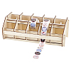 Wooden Adjustable Sticker Roll Holder Dispenser AJEW-WH0270-056-1