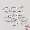 Anti-Tarnish Rhodium Plated 925 Sterling Silver Open Jump Rings STER-I005-32-8mm-1