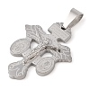 Non-Tarnish 304 Stainless Steel Pendants STAS-C103-02P-01-2