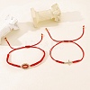 2Pcs Alloy Rhinestone Charm Bracelets for Women PW-WG418ED-01-1