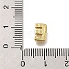 Rack Plating Brass Micro Pave Clear Cubic Zirconia Beads KK-G500-30G-E-3