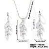 Fashionable European and American Style Brass Rhinestones Earrings & Necklaces for Women LQ2499-1-1