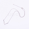 Alloy Rhinestone Pendants Necklaces NJEW-WH0007-02B-1