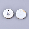Natural Freshwater Shell Pendants X-SHEL-Q018-01A-E-P-2