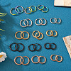  30Pcs 15 Style 316L Surgical Stainless Steel Huggie Hoop Earrings for Girl Women EJEW-TA0001-11-13