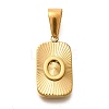 304 Stainless Steel Pendants STAS-S161-01O-G-1