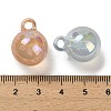 UV Plating Luminous Rainbow Iridescent Acrylic Beads LACR-R001-16A-5