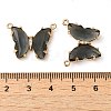 Brass Pave Faceted Glass Connector Charms FIND-Z020-03F-3