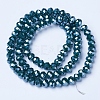 Electroplate Glass Beads Strands EGLA-A044-P6mm-A12-2