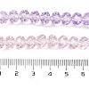 Transparent Painted Glass Beads Strands DGLA-A034-T8mm-A05-4
