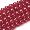 Spray Painted Crackle Glass Beads Strands CCG-Q001-6mm-13-1