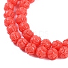 Synthetic Coral Carved Beads Strands CORA-C003-01C-3