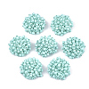Spray Painted Acrylic Beads Cabochons X-FIND-T044-28D-1