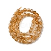 Heated Natural Citrine Beads Strands G-D323-A01-6mm-A-3