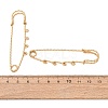 304 Stainless Steel Safety Pins Brooch Findings STAS-C181-01F-G-2