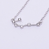 Alloy Rhinestone Pendants Necklaces NJEW-WH0007-02F-2