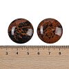 Natural Mahogany Obsidian Cabochons G-H1596-FR-25mm-22-3