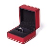 Square Plastic Jewelry Ring Boxes OBOX-F005-03C-3