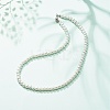 Glass Pearl Round Beaded Necklace for Women X-NJEW-JN03903-2