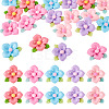 20pcs Opaque Resin Cabochons RESI-TADJ0001-08C-2