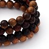 Unisex Natural Wood Beaded Stretch Bracelets Sets BJEW-JB05463-2