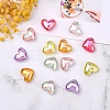 Plating AB Color Transparent Acrylic Beads PACR-CJ0001-15-4