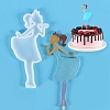 Fashionable Lady Shape Food Grade Silhouette Silicone Lollipop Molds DIY-D069-09-1