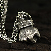 Vintage Alloy Power Boxing Fist Pendant Necklaces for Unisex WG4F7FC-01-3
