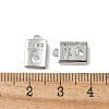 Rack Plating Brass Micro Pave Cubic Zirconia Pendants X-KK-P290-55P-3