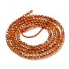 Electroplate Transparent Glass Beads Strands LS-GLAA-H021-01A-FR02-5
