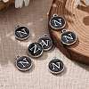 Platinum Plated Alloy Charms ENAM-S118-02N-P-5