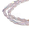 Baking Painted Glass Beads Strands DGLA-D001-01I-3