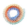 Gradient Color Baking Paint Glass Bead Strands X1-DGLA-A039-T2mm-A014-2