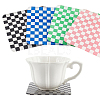 4Pcs 4 Colors Retro Acrylic Cup Mats AJEW-DR0001-14-1